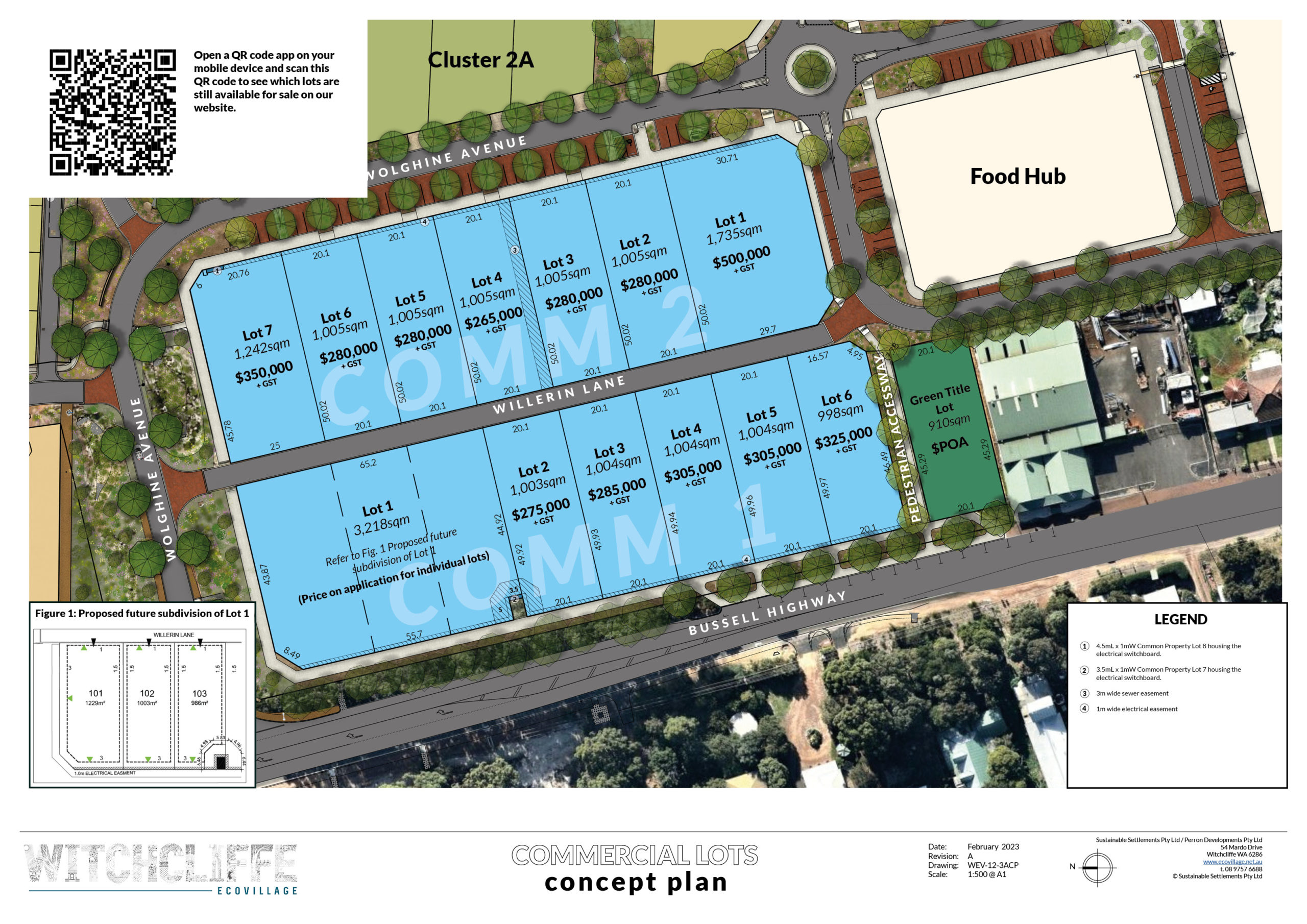 Commercial Lots Plan & Pricing 1