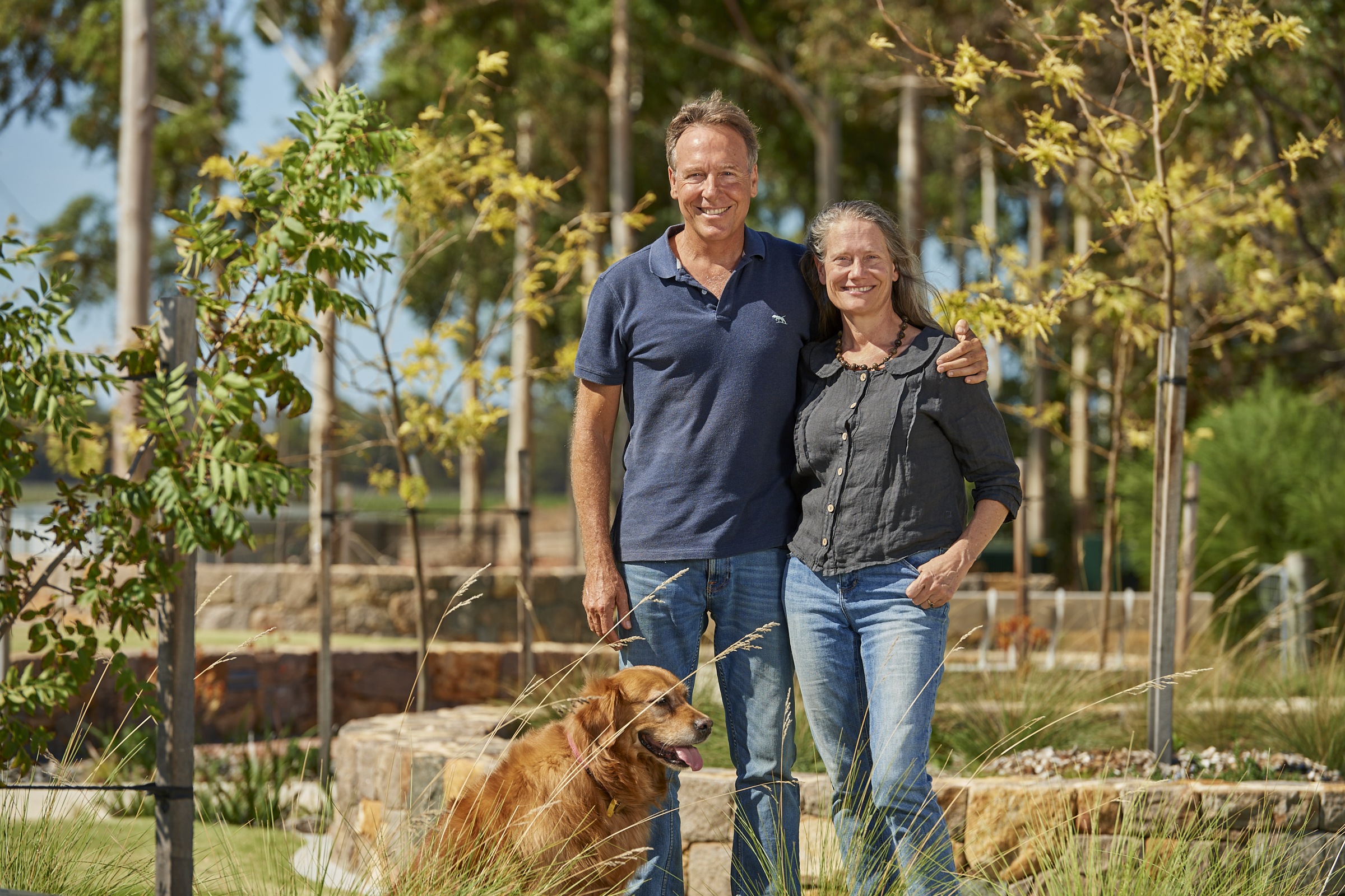 Witchcliffe Ecovillage co-founders, Mike Hulme and Michelle Sheridan. Photo by @francesandrijich and courtesy of Australian Geographic Magazine.