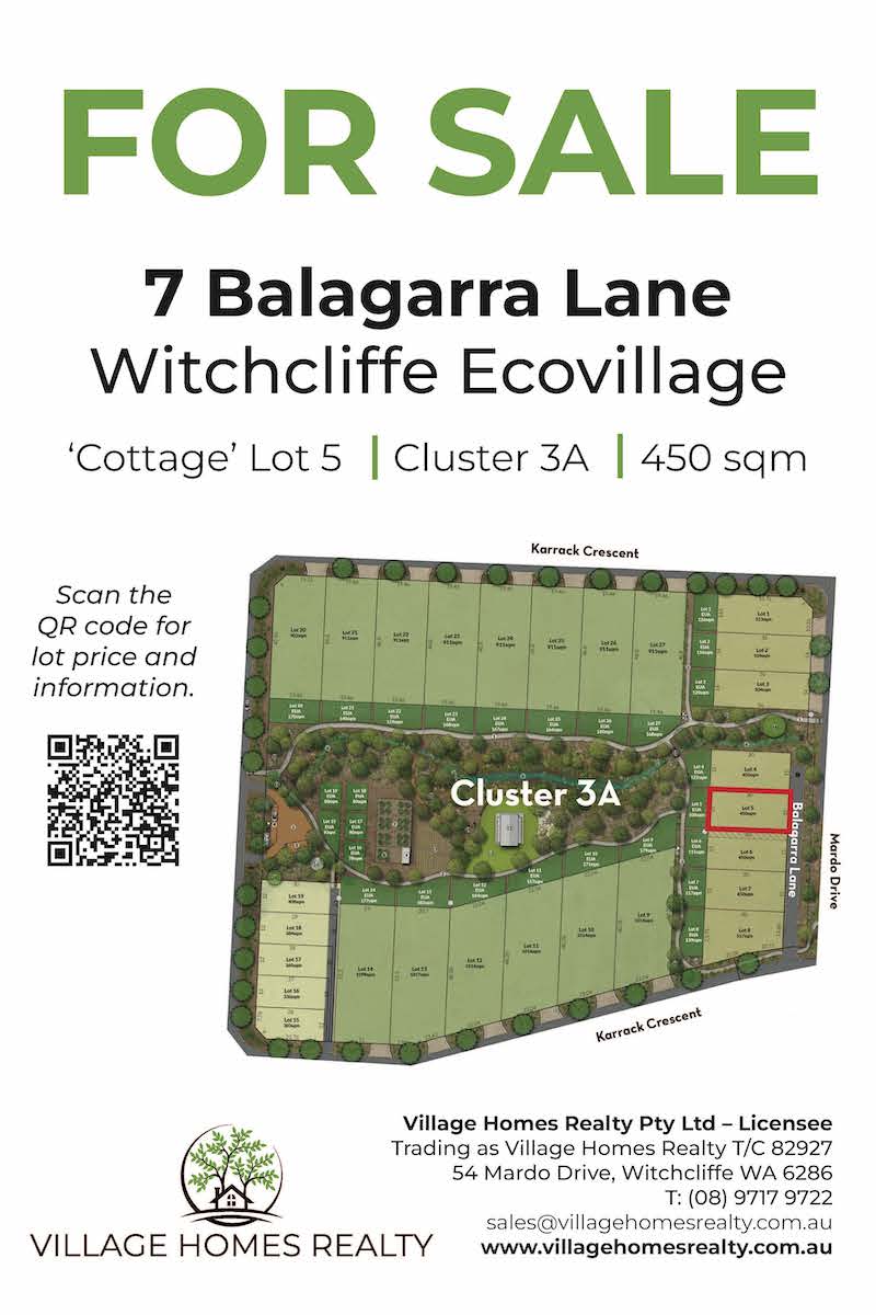 VHR Lots For Sale Witchcliffe Ecovillage