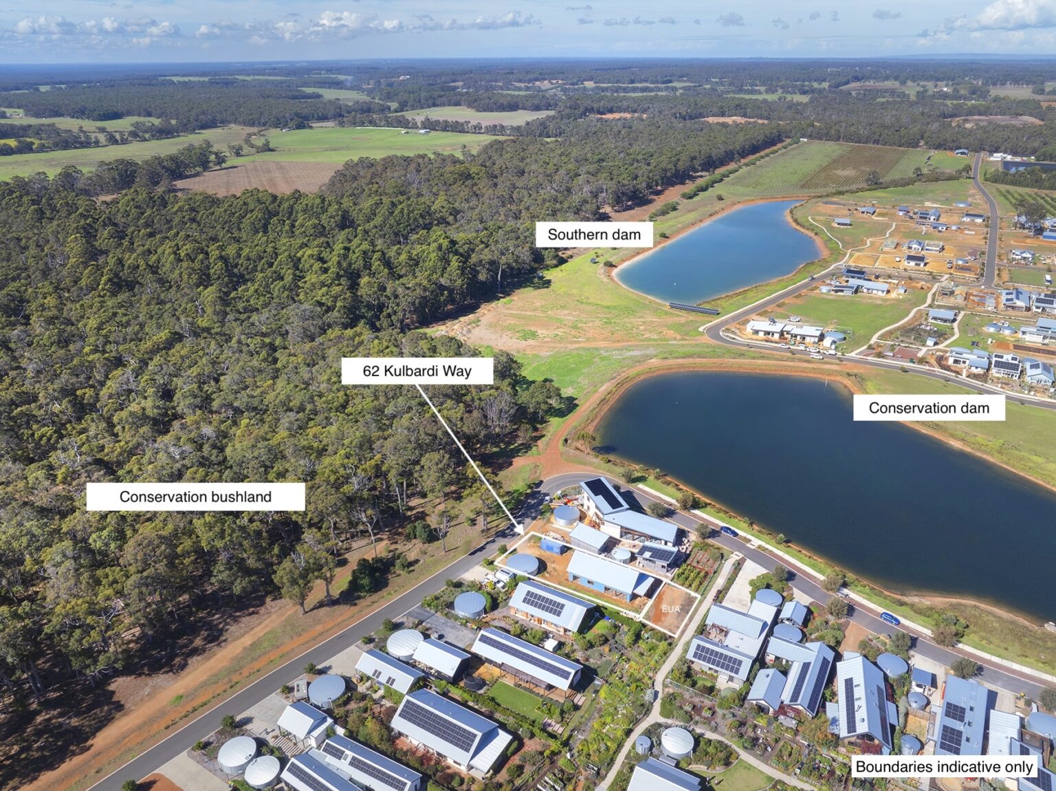 Aerial 62 Kulbardi Way labelled
